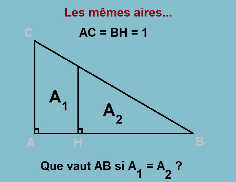 Aire des triangles - Triangles rectangles - cours de maths - 1peu2maths.fr
