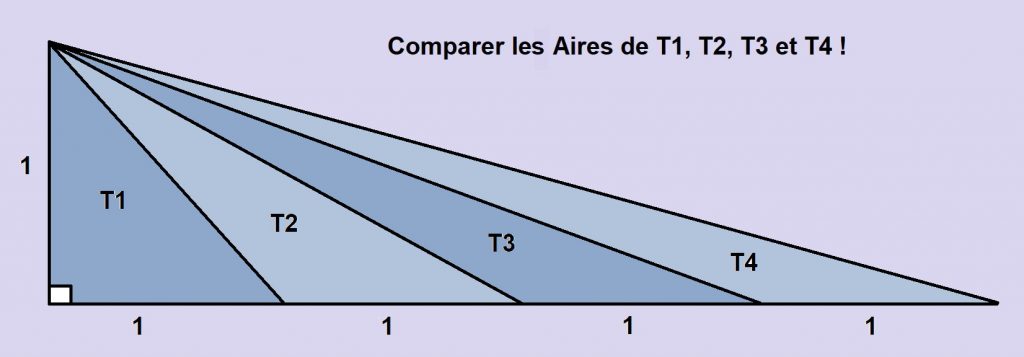 Aire des triangles - Médiane - théorème de Pythagore - cours de maths - 1peu2maths.fr